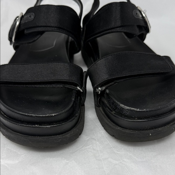 Zara Chunky Platform Sandals Black Y2K Goth Alt Grunge dark academia edge punk - Picture 4 of 7